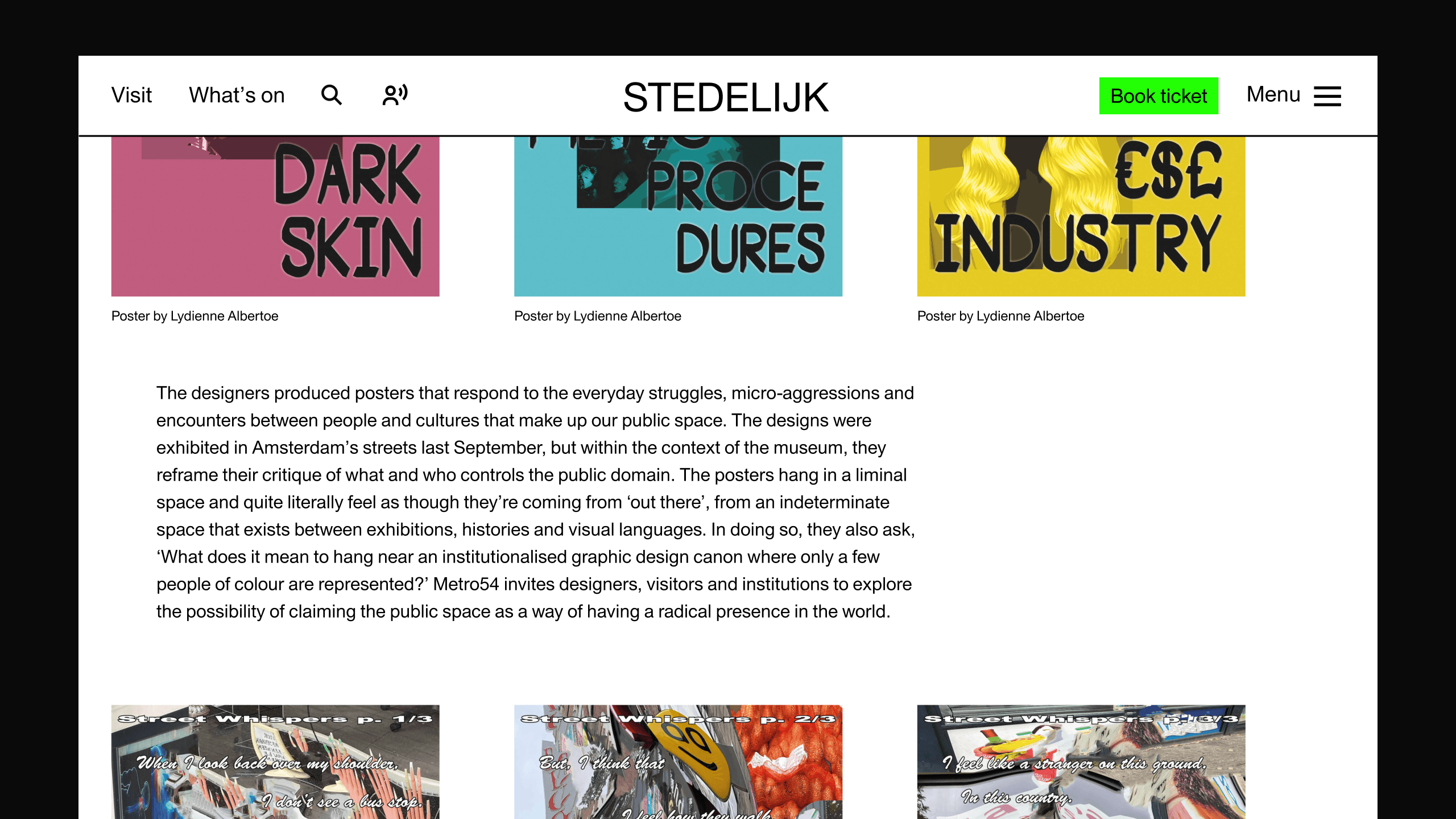 Stedelijk Museum Amsterdam pages