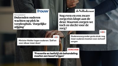 Overzicht aan krantenartikelen over ouderenzorg