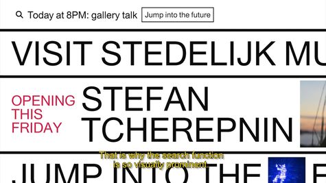 Stedelijk Museum Amsterdam website