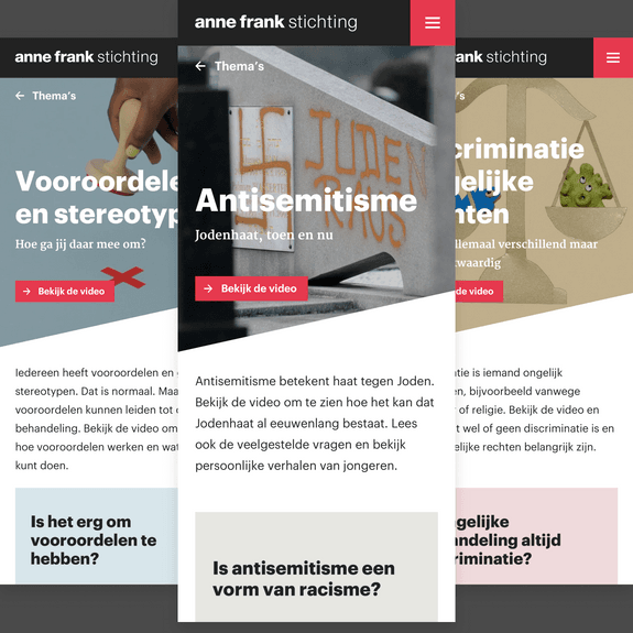 Aantal thema's waar het Anne Frank Huis nu nog bij stil wil staan